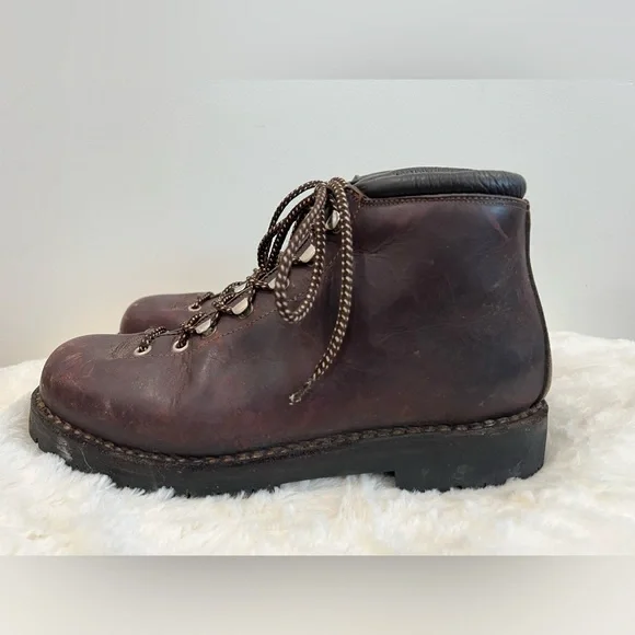 Calzaturificio The Alps By Fabiano Leather Mountaineering Hiking Boots Italy 7.5 - Picture 5 of 12